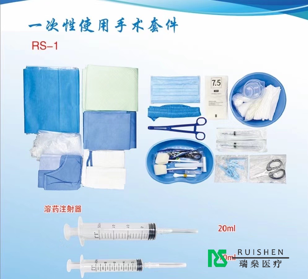 一次性手術套件：密封包裝，鎖住手術安全密碼